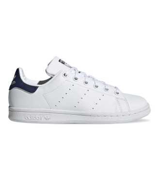 Scarpe Adidas Stan Smith J Bianco E Blu Navy H68621