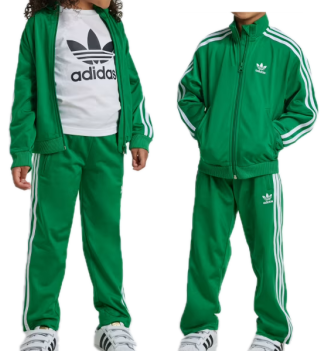 Completo Adidas Tuta Adicolor Firebird Kids Verde e Bianco | Adidas | 