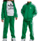 Completo Adidas Tuta Adicolor Firebird Kids Verde e Bianco | Adidas | 